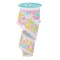 RG Ribbon: Easter Egg Pattern Ribbon with Scalloped Laced Wired Edges - 2.5" Inch x 10 Yards / 30' Feet
